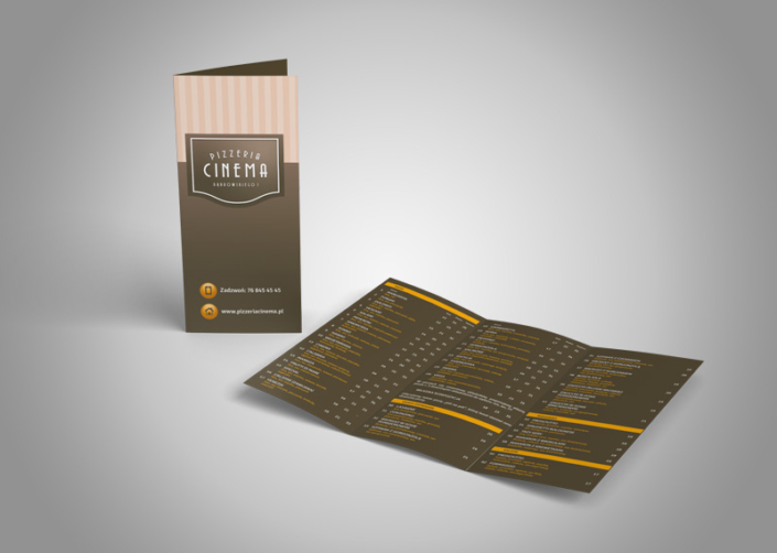 PIZZERIA CINEMA – ulotka A4/DL