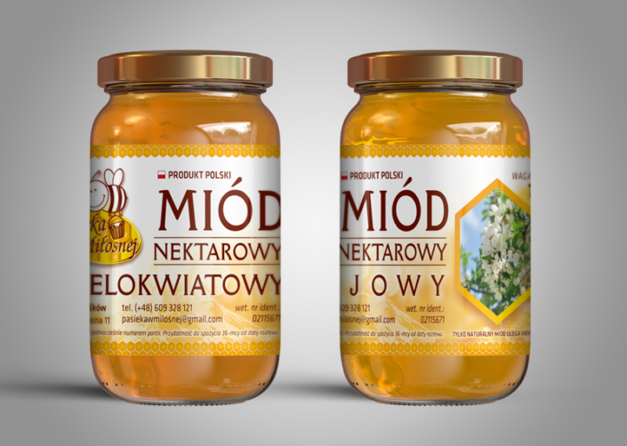 PASIEKA MIŁOSNA – etykiety
