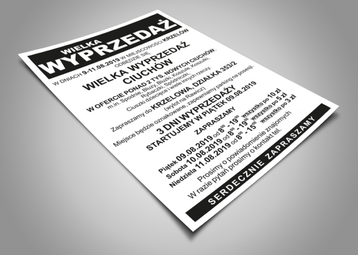 KLIENT INDYWIDUALNY – plakat A3